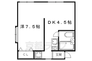 ハイツ西野【2階】の間取り