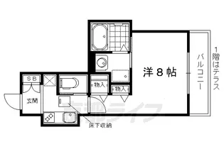 グランシャリオ【1階】の間取り