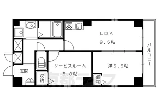 フルール川端【1階】の間取り