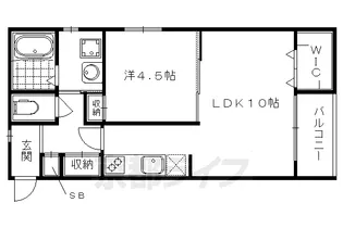 Premier Palais Berge【401号室】の間取り