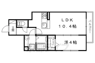 FORTUNA TAKANO【203号室】の間取り