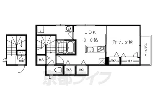 メゾン宮ノ前【201号室】の間取り