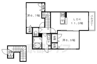 MAGNOLIA【201号室】の間取り