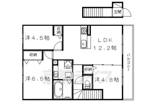 レジーナフォレスタ【202号室】の間取り