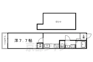 トレフルメゾン出町柳【202号室】の間取り