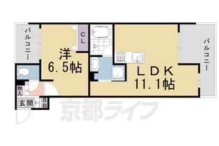 CURIOJITE OKAZAKI【2階】の間取り