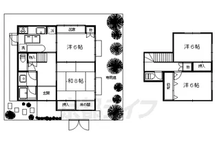 京都府京都市左京区岩倉上蔵町【一戸建】の間取り