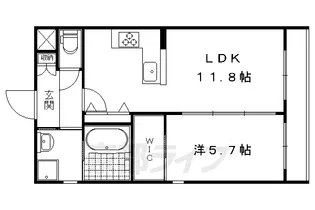 北山モノムジカ【308号室】の間取り