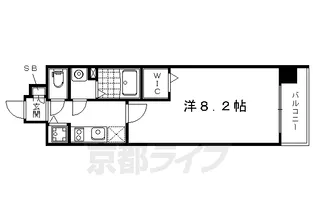 ベラジオ京都一乗寺【212号室】の間取り