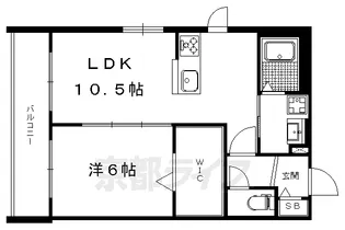 クレール彩【102号室】の間取り