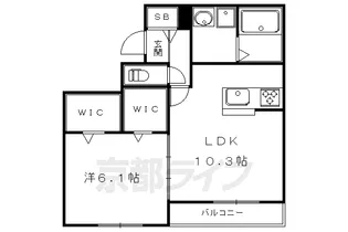 クレール彩【303号室】の間取り