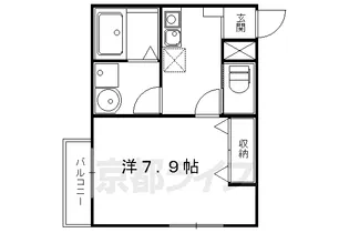 メゾンHALUNA【203号室】の間取り