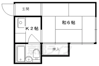 スプリングハウス【102号室】の間取り