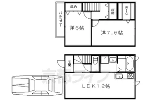 LaCasa yoshida【103号室】の間取り
