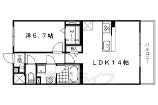 アムール京都仁王門【206号室】の間取り