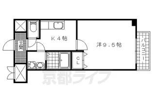 CITY SPIRE浜大津駅前【8階】の間取り