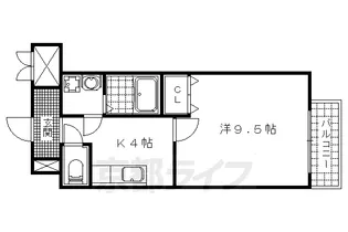 CITY SPIRE浜大津駅前【604号室】の間取り