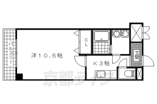 CITY SPIRE浜大津駅前【6階】の間取り