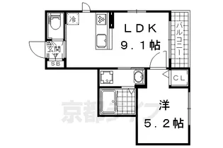 シャーメゾン伊勢屋【201号室】の間取り