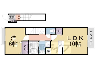 オール・リジェール【201号室】の間取り