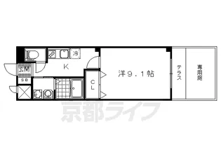 AC.COURT【105号室】の間取り