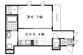 ファミール西村【103号室】の間取り
