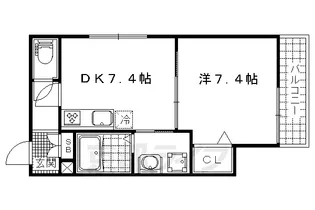 メゾン廣瀬【301号室】の間取り