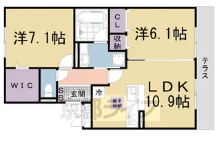 フェリーチェ ファミリア【1階】の間取り