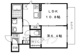 cher arbre【101号室】の間取り
