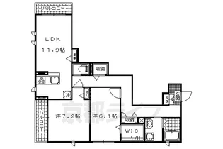 シャーメゾン大樹【201号室】の間取り