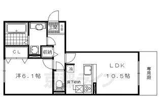 「ラ ルーチェ一里山」【1階】の間取り