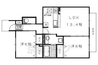 アロサール【103号室】の間取り