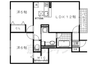 ヴィステリア・スクエア B【103号室】の間取り