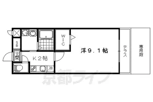 A-mon醍醐【1階】の間取り