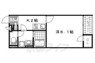 クレイノミューズⅡ【205号室】の間取り