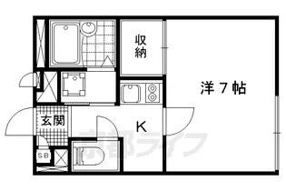 レオパレスフリューゲル【105号室】の間取り