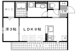 セジュール石田森南【3階】の間取り