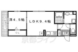 セジュール石田森南【2階】の間取り