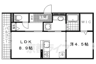 セジュール石田森南【2階】の間取り