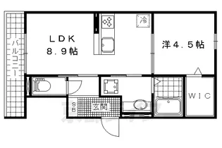 セジュール石田森南【3階】の間取り