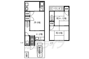 京都府京都市山科区川田欠ノ上【一戸建】の間取り
