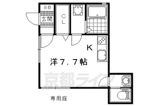 エルメゾン日野薬師【1F号室】の間取り
