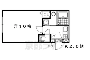 1Kの間取り画像