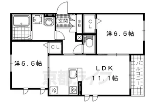 シャーメゾンコスモⅢ【202号室】の間取り