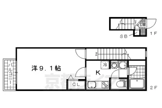 エムズアロッジオ【2階】の間取り