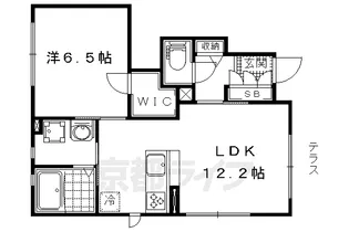 メゾン・ビオルネⅢ【101号室】の間取り