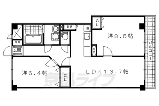 Grace Wood【2階】の間取り