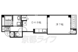 ヴィラ・グレイス浜大津【2階】の間取り