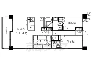 エフ・ステージ京都駅レジデンス【5階】の間取り