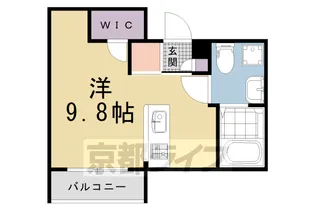 THE GARNET SUITE RESIDENCE 京大前【201号室】の間取り